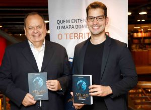 Biagio e Bertran na noite de lançamento na capital